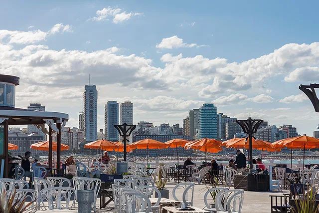 Paisaje con nubes desde El torreón del Monje,Mar del Plata,Argentina.