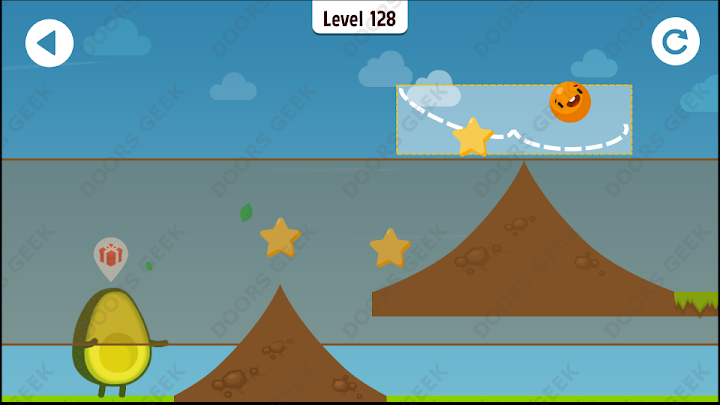 Where's My Avocado? Level 128 Solution, Cheats, Walkthrough, 3 Stars for Android, iPhone, iPad and iPod