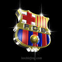 Animasi Bergerak GIF Logo Klub Fc Barcelona