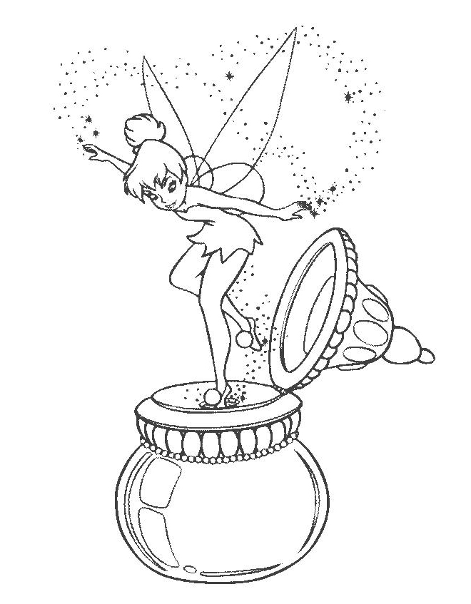 Flowers In A Vase Coloring Pages. Tinkerbell Coloring Pages