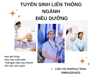 Tuyển sinh liên thông trung cấp lên cao đẳng ngành điều dưỡng tại cẩm mỹ