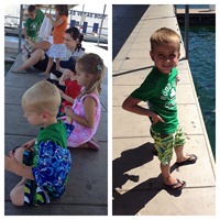 feeding fish
