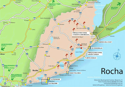 Mapa De La Paloma Uruguay Calles