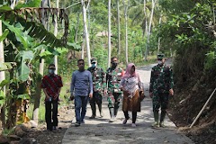 Dandim 0701/Banyumas Tinjau Lokasi TMMD Sengkuyung Tahap II Di Jatilawang