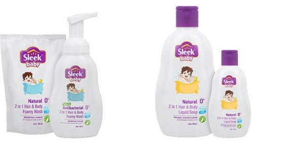 Sleek Baby Hair & Foamy Wash dan Hair & Body Liquid Soap