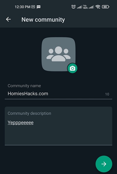 Create a WhatsApp Community