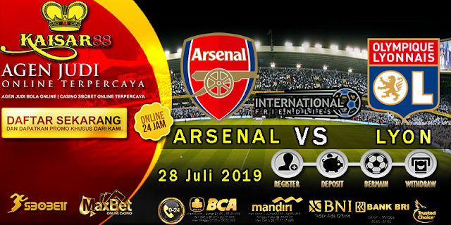 Prediksi Bola Terpercaya Liga Friendlies Arsenal vs Olympique Lyonnais 28 Juli 2019