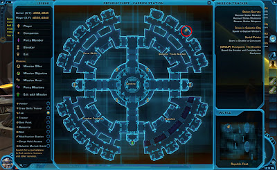 swtor starship vendor location map