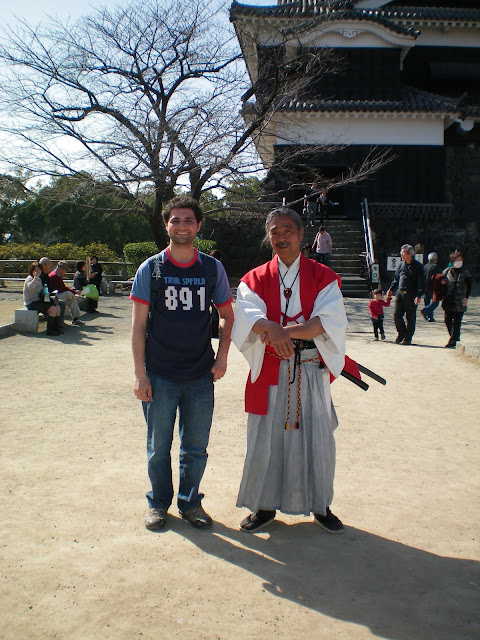 Samurai en el castillo de Kumamoto