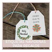 Etiquetas imprimibles para tus regalos