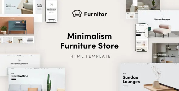 Best Minimalism Furniture Store HTML Template