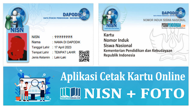 Aplikasi Cetak Kartu NISN + Foto Online