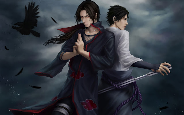 Sasuke Uchiha y Madara Uchiha Naruto Shippuden