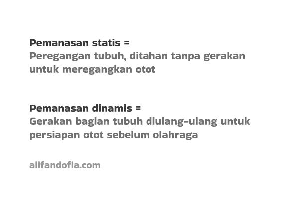 perbedaan pemanasan statis dan dinamis