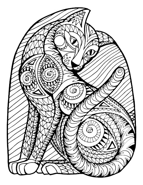 Cat  Adult Coloring Book  Stress Relieving Landscapes And Amazing  Animal Patterns Coloring Books For Adults Kindle Adult Coloring Books  Book  Kindle 