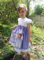 Vestido Princesinha Sophia infantil Tema Festa Disney