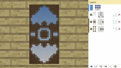 マインクラフト 旗のデザインレシピ集 飾り窓編 マイクラマルチプレイ日記ブログ
