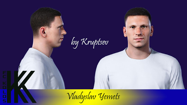 Vladyslav Yemets Face For eFootball PES 2021