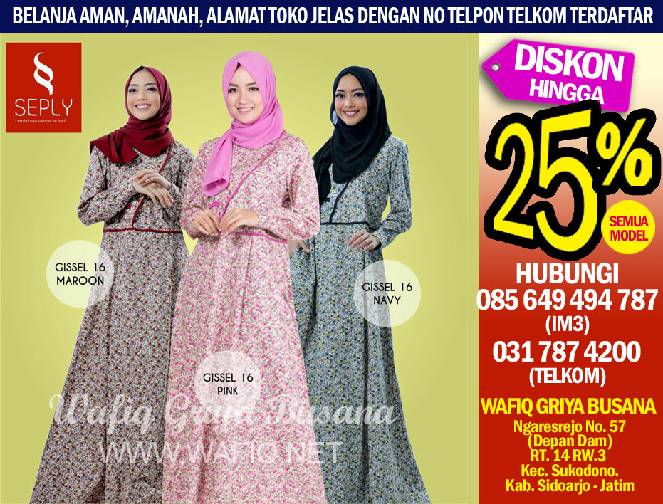Seply Baju Gamis Model Terbaru 0856-4949-4787 « WAFIQ 