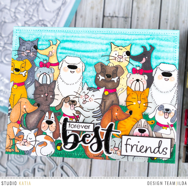 Forever Best Friends Card for the Daily Marker Blog Hop by Ilovedoingallthingscrafty