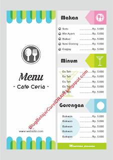 Download Desain  Menu  Makanan Format Vector CorelDRAW  