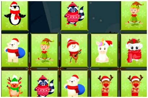 Animals memory xmas Game