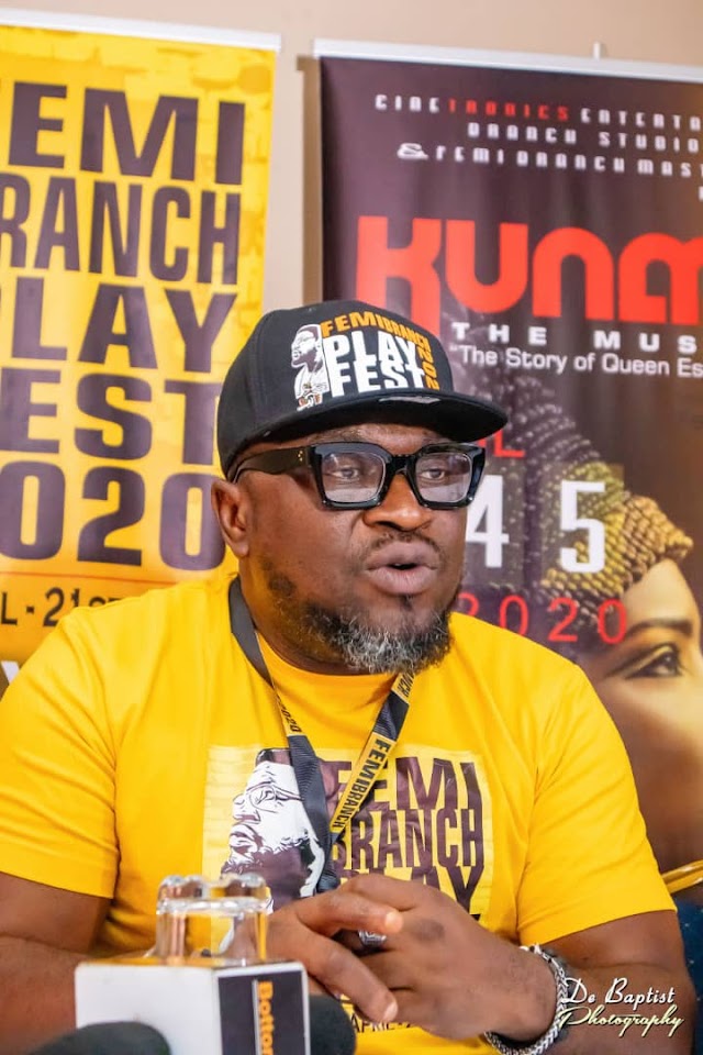 Popular Nigerian actor and dramatist, Chief Femi Branch has concluded plans to tour no fewer than 10 Nigerian cities from April 3rd to June 21st, 2020