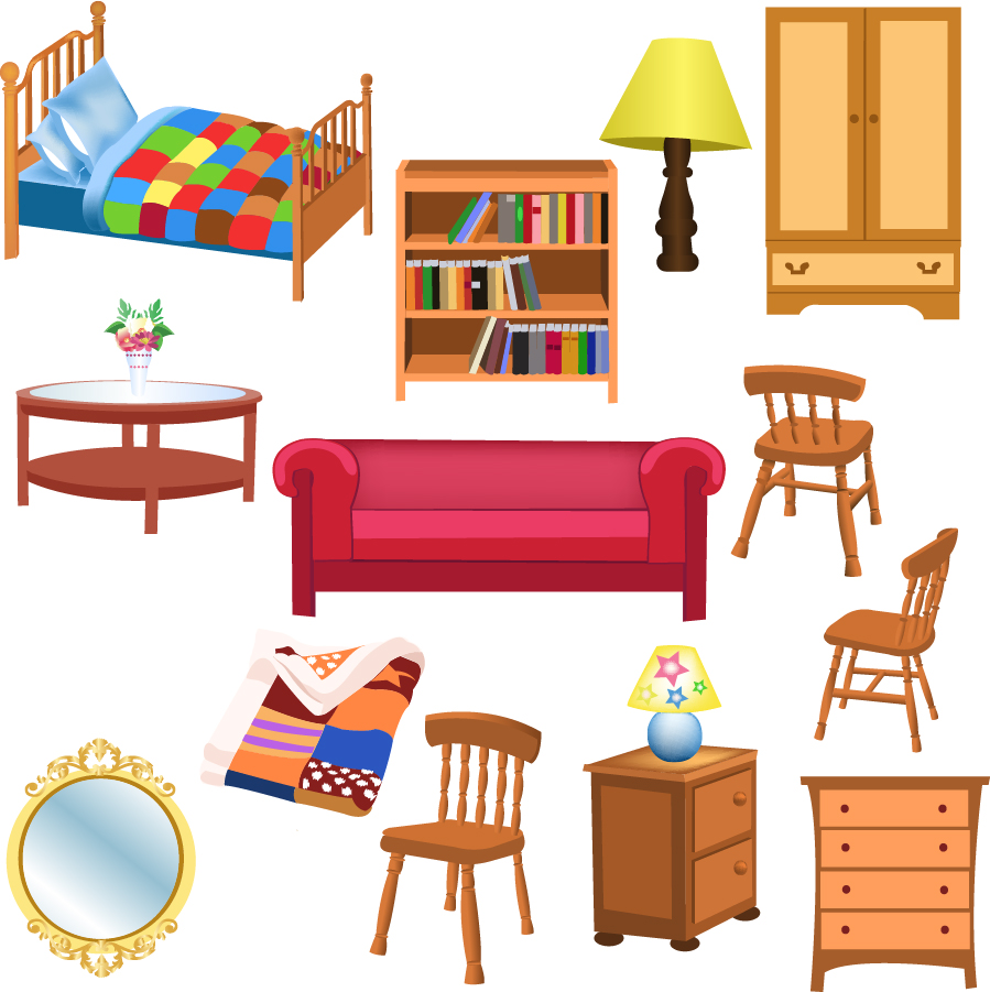   Variety Of Furniture Clip Art  