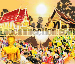 Lao culture collage