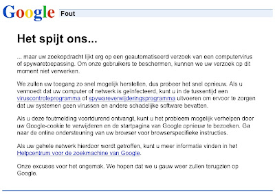 403-foutmelding Google