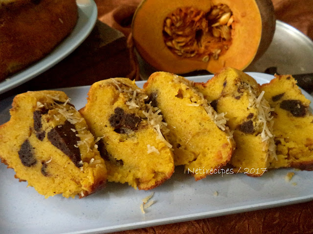 Resep Cake Marmer Labu Kuning