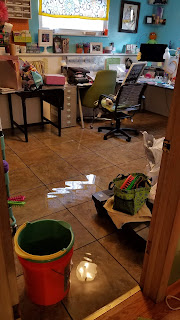 Mom's office flooded