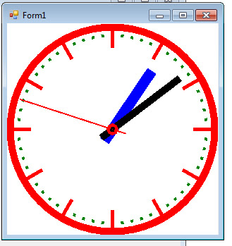 create analog clock in vb.net