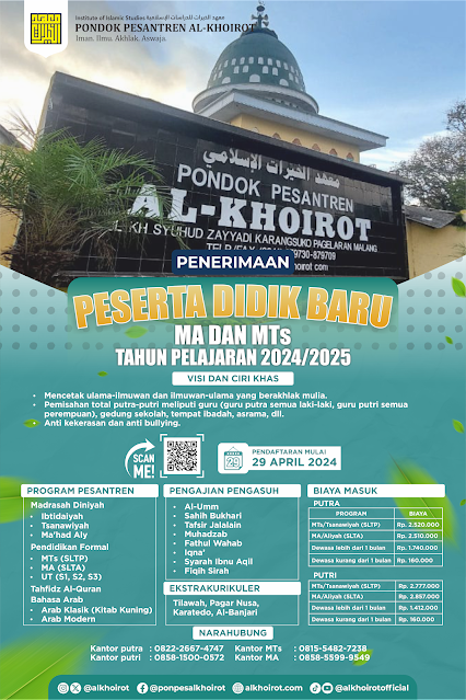 PPDB MTs dan MA Al-Khoirot 2024/2025