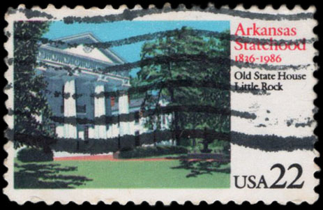 United States Postage Stamp US-2167 The 150th Anniversary of Arkansas Statehood 22 cents 1986