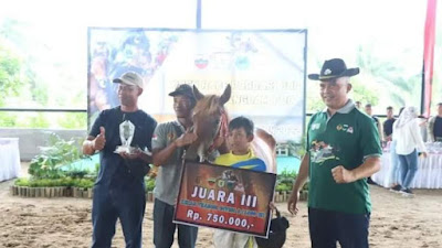 Dansat Brimob Polda Sumut Kombes Pol Christiyanto Goetomo ,SIK,SH,MH Hadiri Kejuaraan Pacuan Kuda 