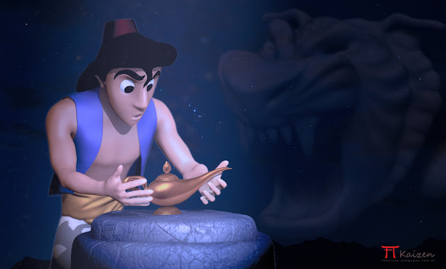Aladdin 3D Zbrush Ilustracao modelagem