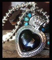 Black as Crow Onyx Nested in Sterling Silver