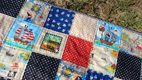 Pirate baby quilt