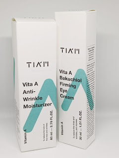 TIA’M Vita A Anti-Wrinkle Moisturizer dan TIA’M Vita A Bakuchiol Firming Eye Cream