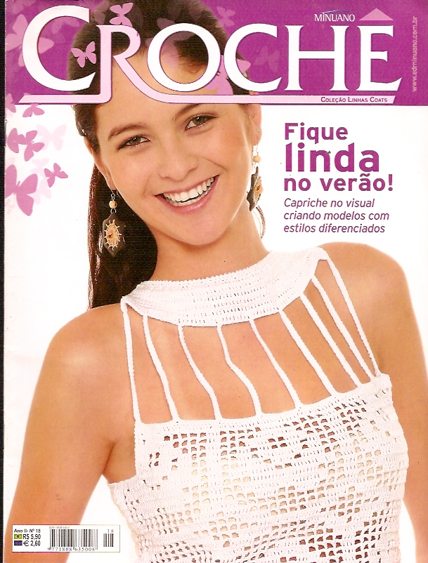 Coleção linhas Coasts Crochê N°18 - Crochê Moda Verão