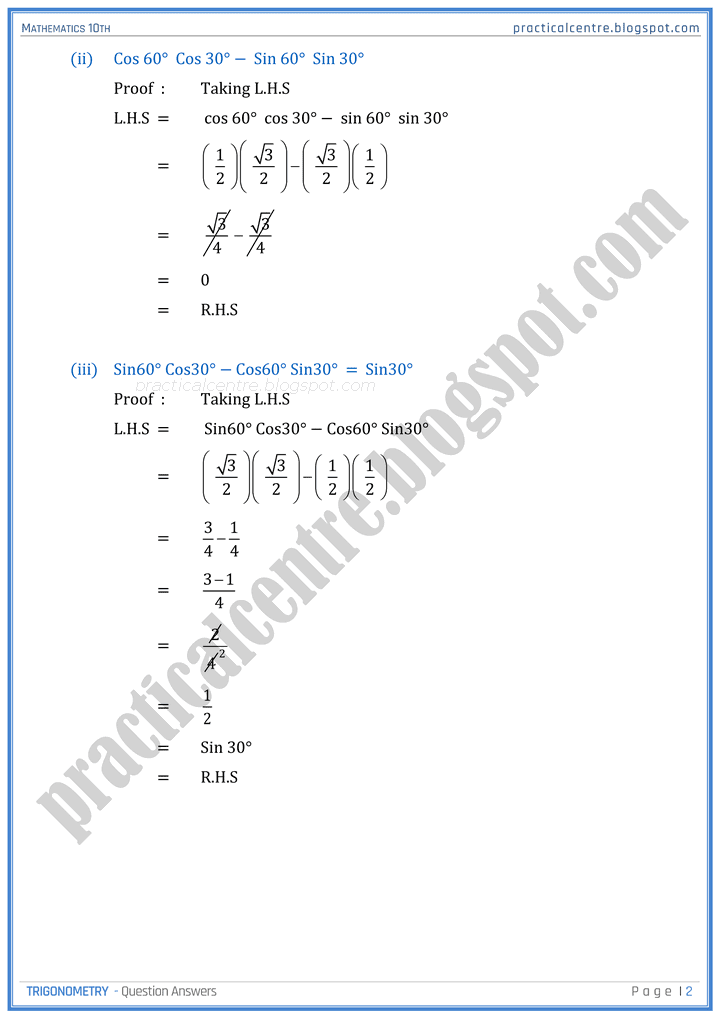 trigonometry-question-answers-mathematics-10th