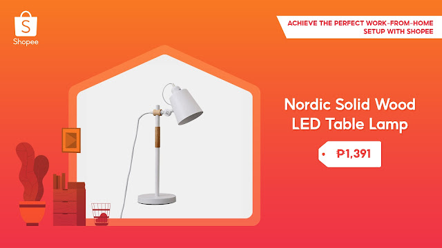 Nordic Solid Wood LED Table Lamp