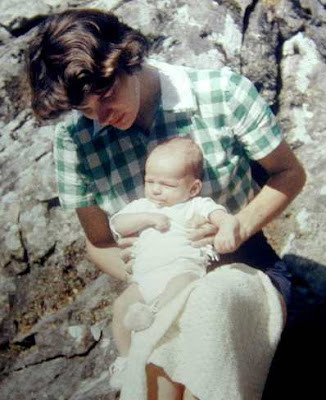 Dorothy with Eric at 1 month old in 1951