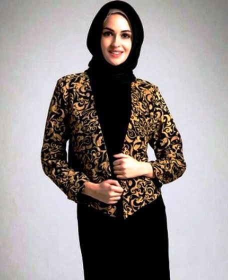  20 model blazer  batik  wanita muslimah  dian pelangi 