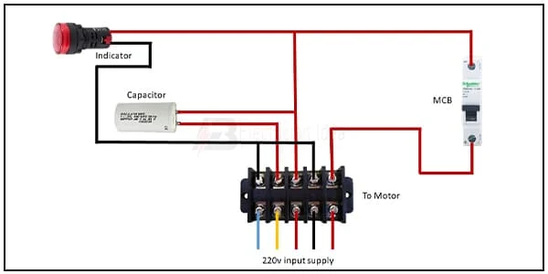 Submersible Motor Control Box Connection