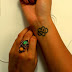 Flowerish Women Hand Xmas Celebration Tattoos