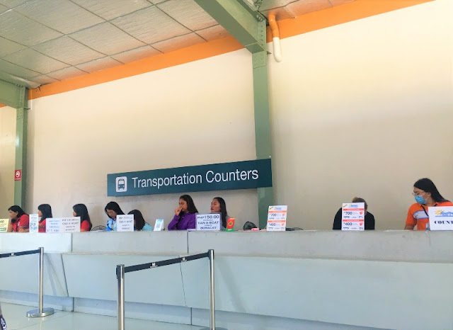 Transportation Counters at Boracay Airport