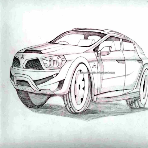 It is a Old Car Drawing Easy.