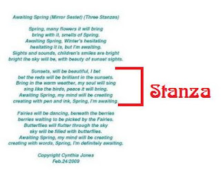 Dana likes poetry.: Stanza